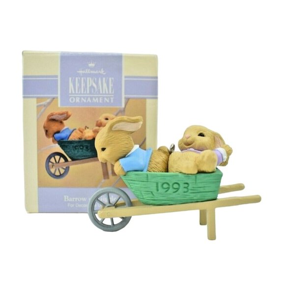 Hallmark Keepsake Ornament Barrow of Giggles Dated 1993 Easter Collection - Picture 1 of 12